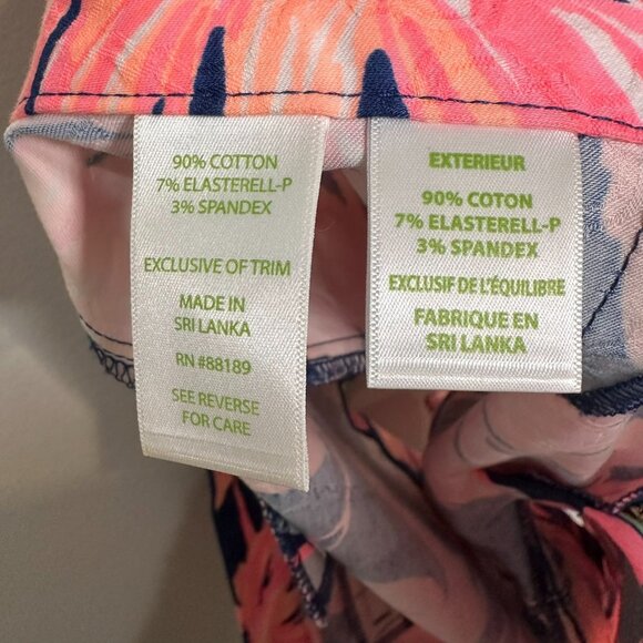 Lilly Pulitzer Ellie Shorts Size 12 Gimme Some Leg Flamingos Resort Preppy - Picture 8 of 9